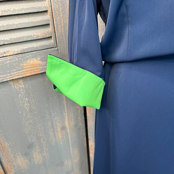 Gretchen Scott The Sophisticate Dress Silky Heaven Navy Sz 10 NWT - Picture 9 of 16